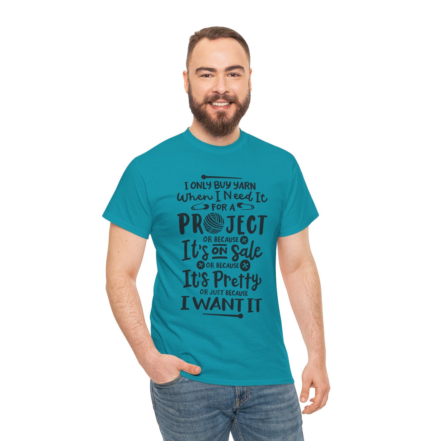 Funny Crochet Theme Unisex Heavy Cotton Tee