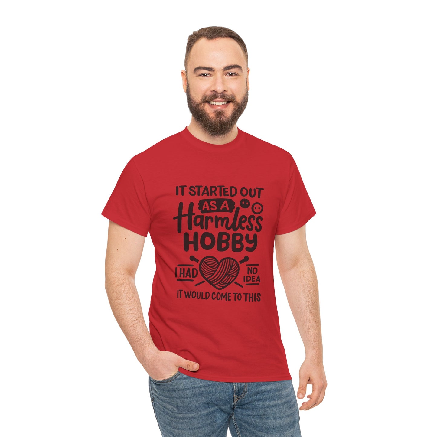 Crochet Hobby T-Shirt Unisex Heavy Cotton Tee