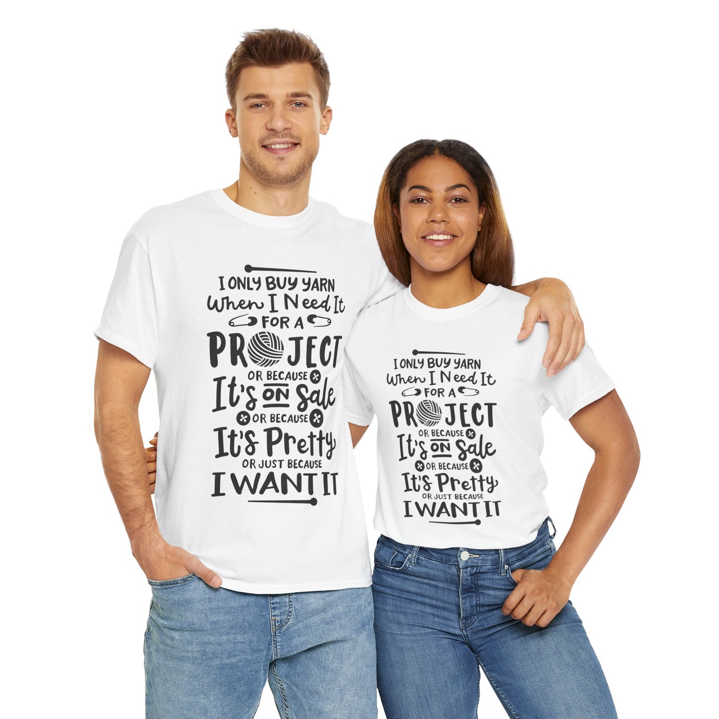 Funny Crochet Theme Unisex Heavy Cotton Tee