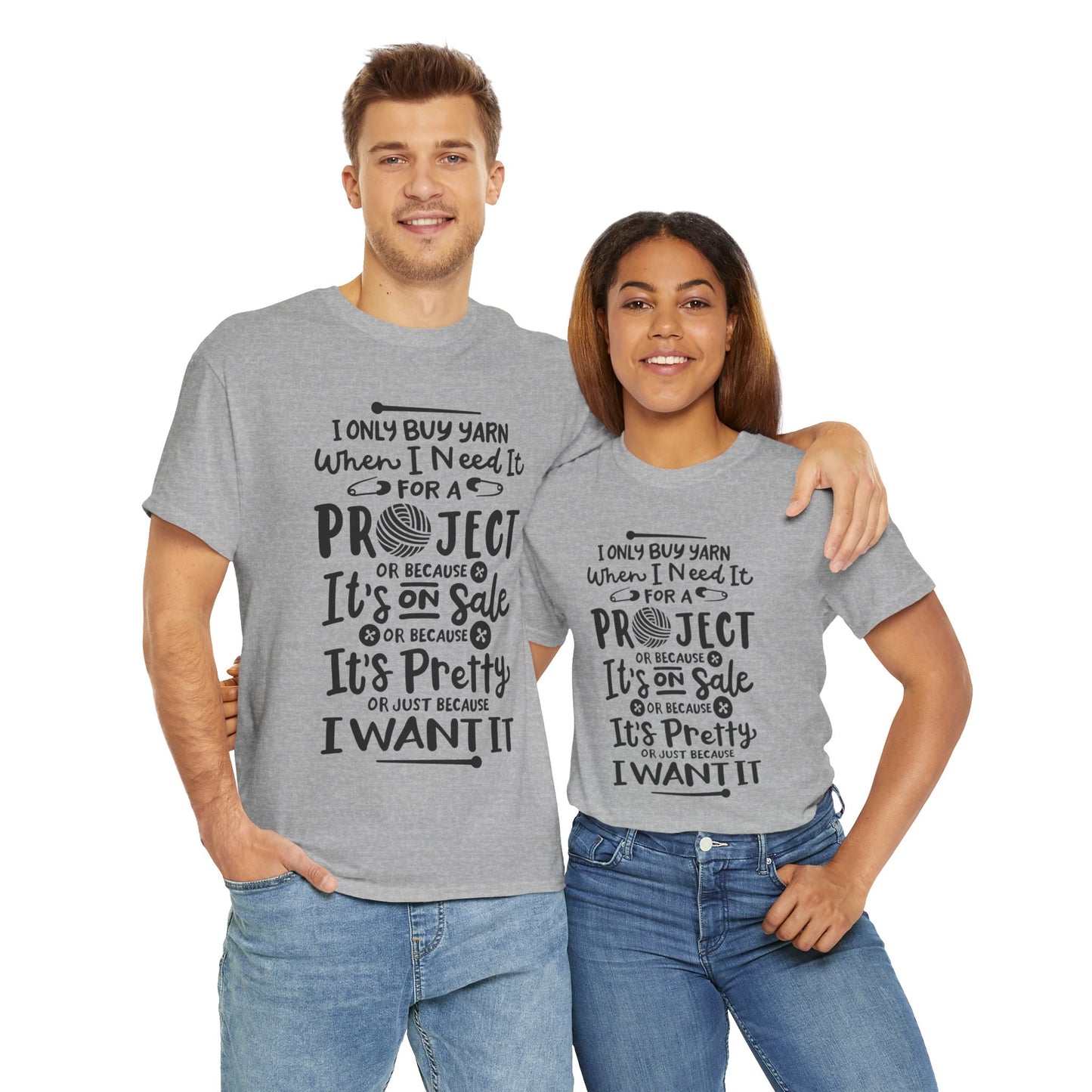 Funny Crochet Theme Unisex Heavy Cotton Tee