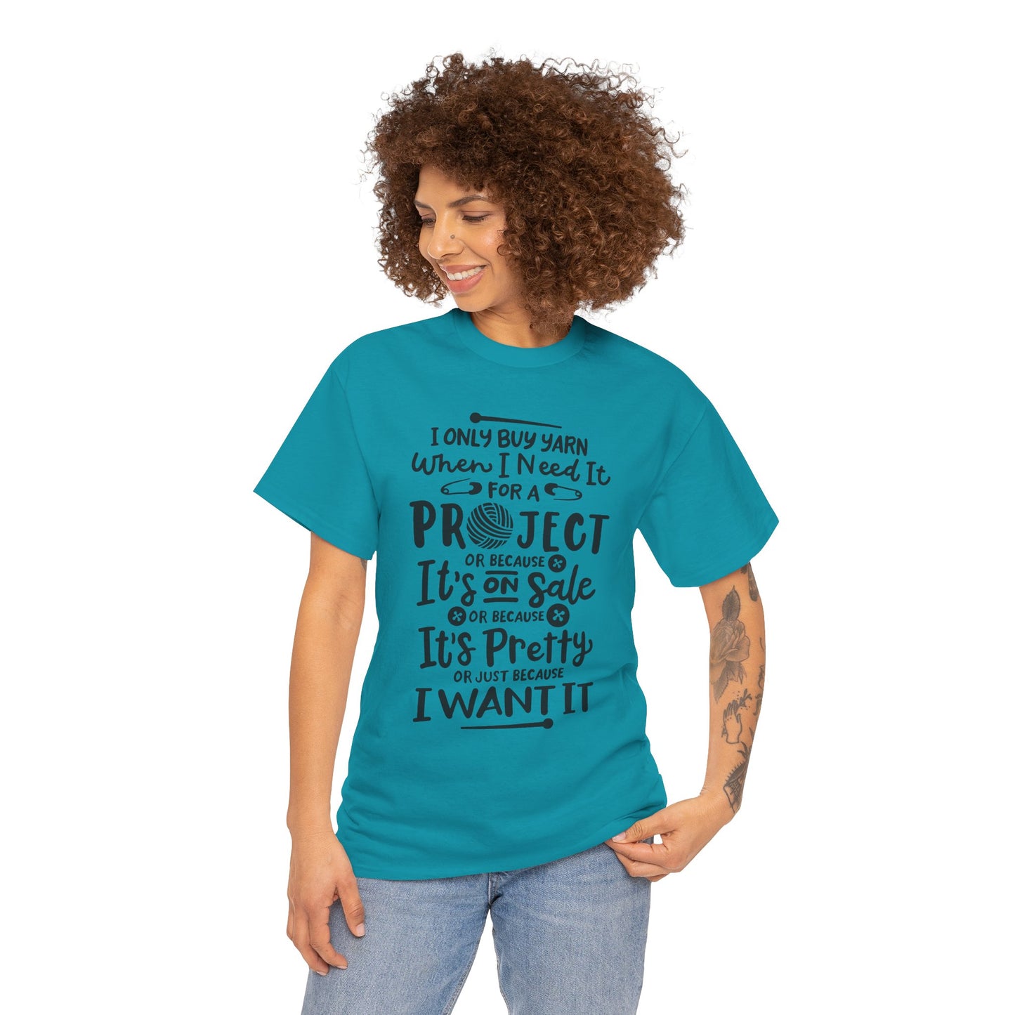 Funny Crochet Theme Unisex Heavy Cotton Tee