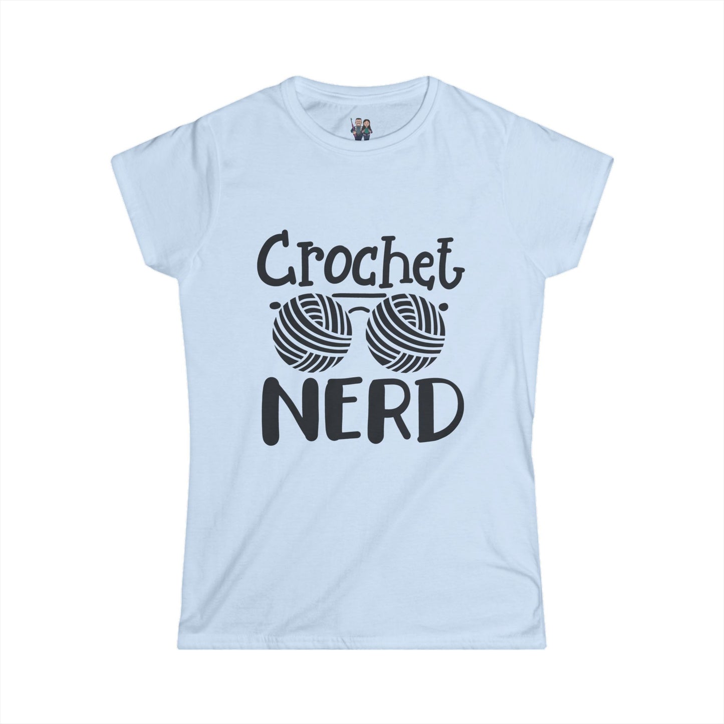 Crochet Nerd, Funny Saying Women's Softstyle Tee