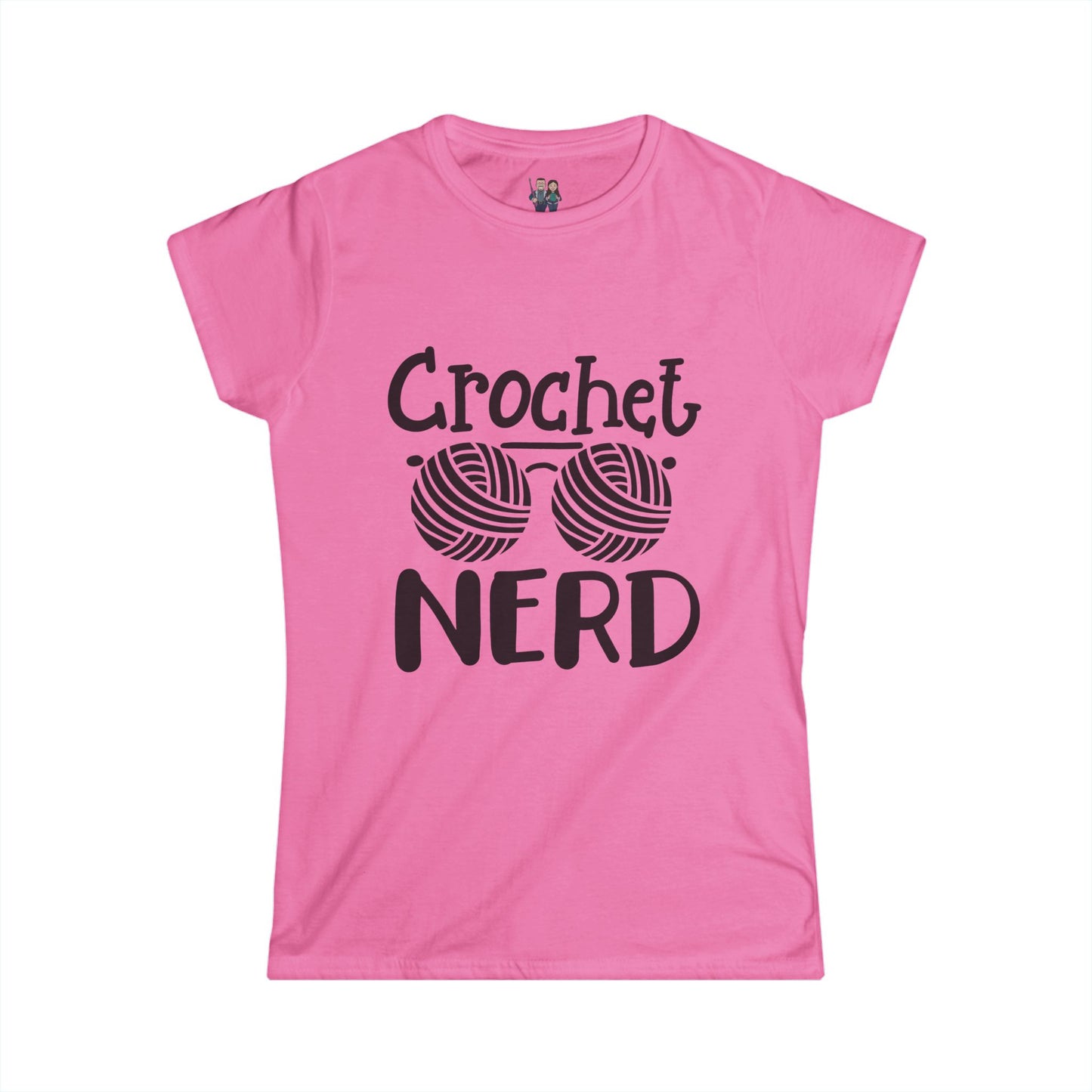 Crochet Nerd, Funny Saying Women's Softstyle Tee