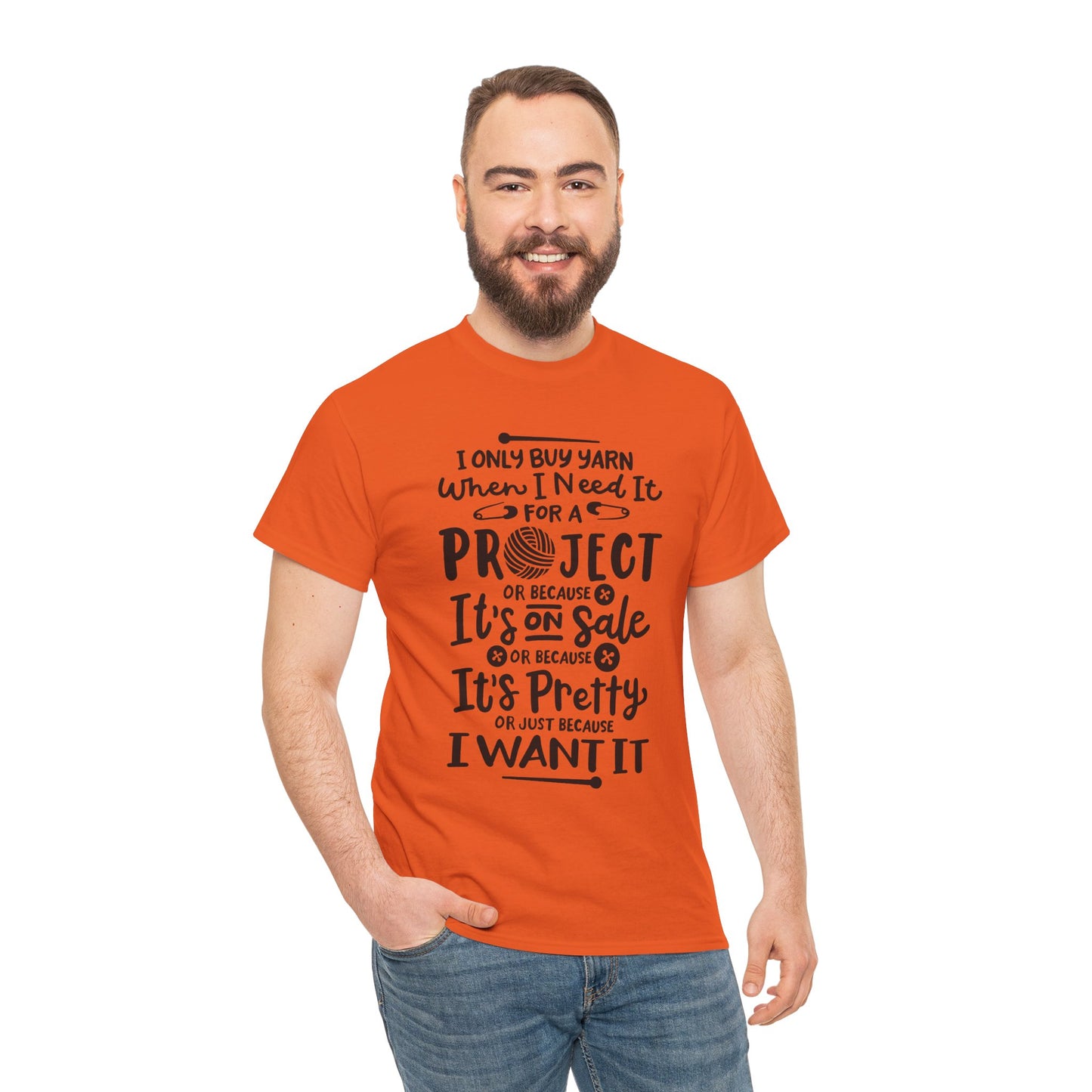 Funny Crochet Theme Unisex Heavy Cotton Tee