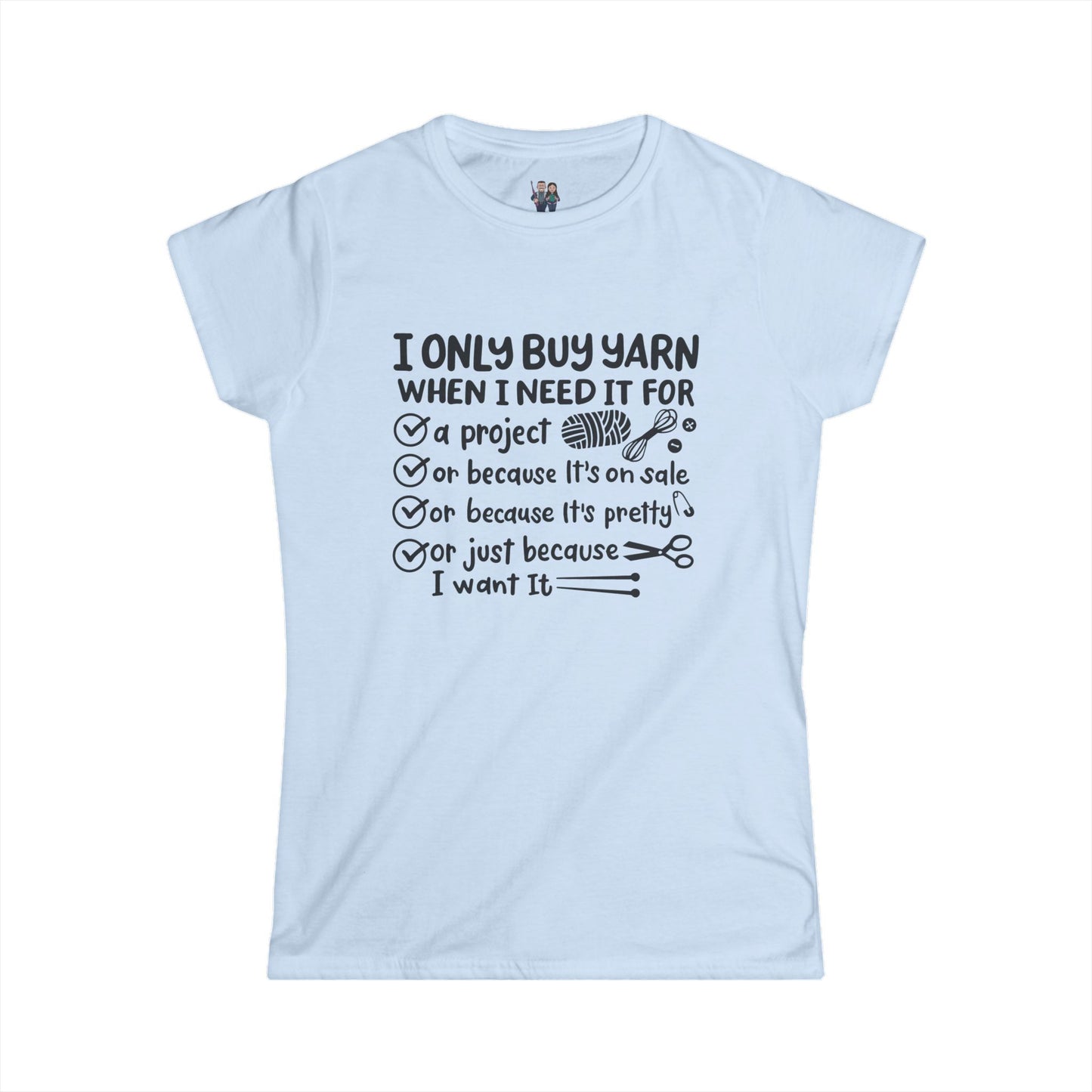 Cute Crochet Lover T-shirt, Women's Softstyle Tee