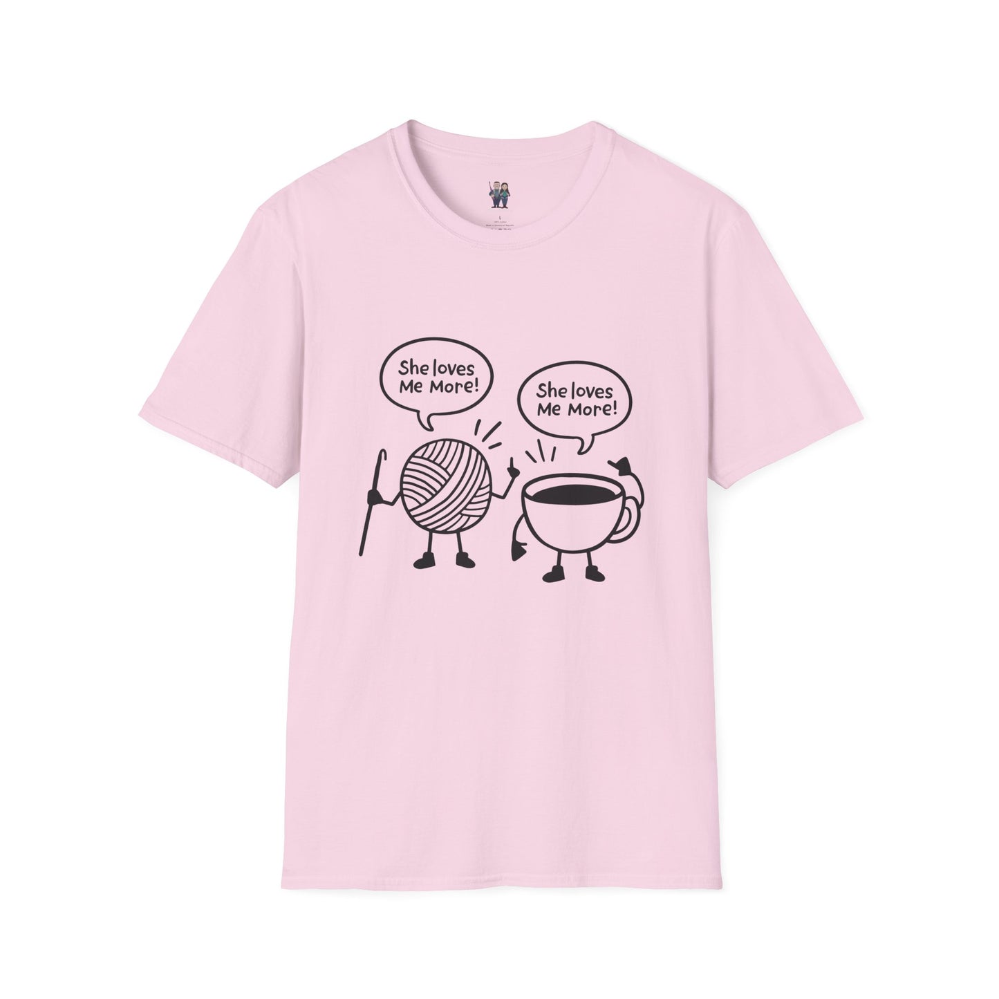 Yarn And Coffee Battle Unisex Heavy Cotton Tee, Crochet Gift
