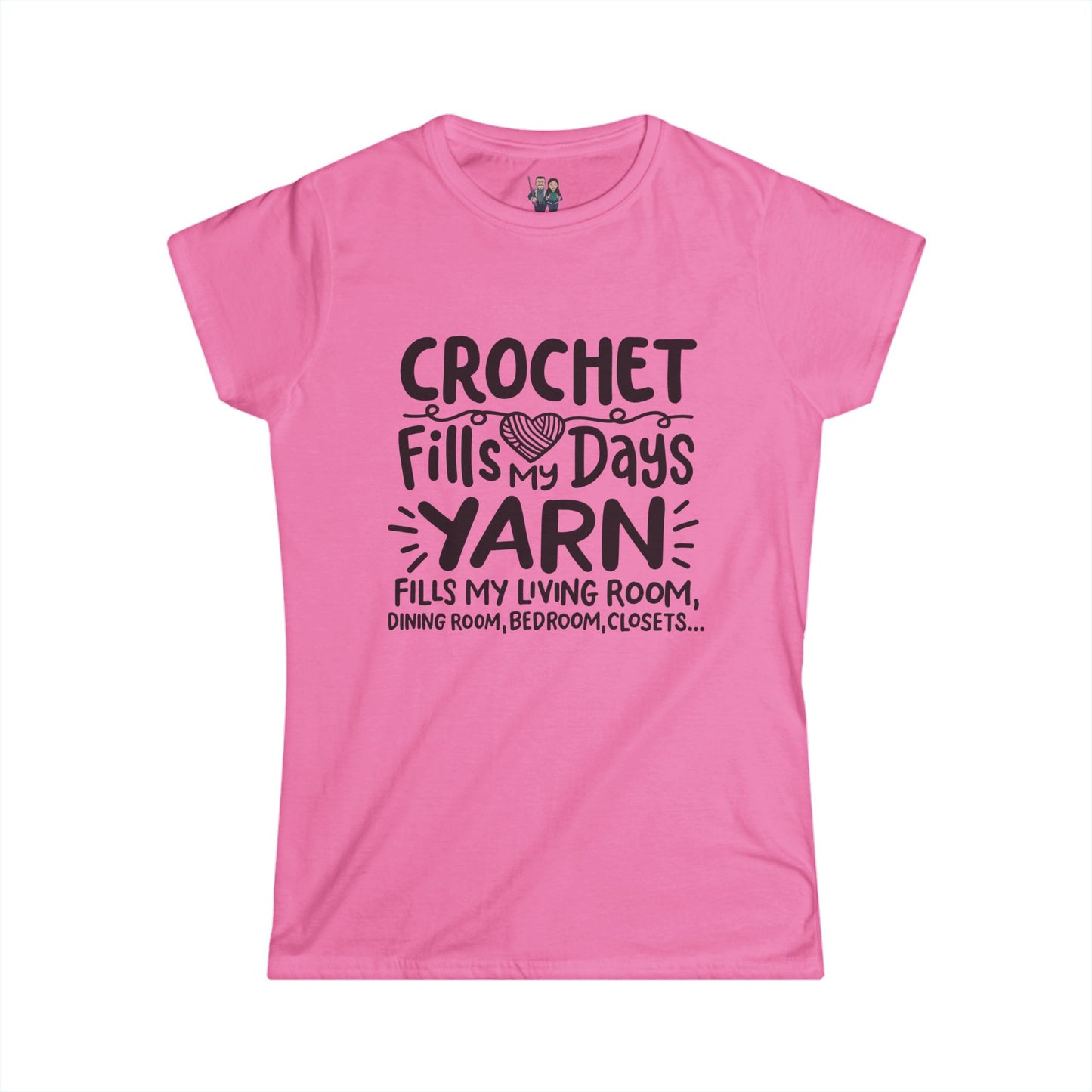 Crochet Humor, Women's Softstyle Tee