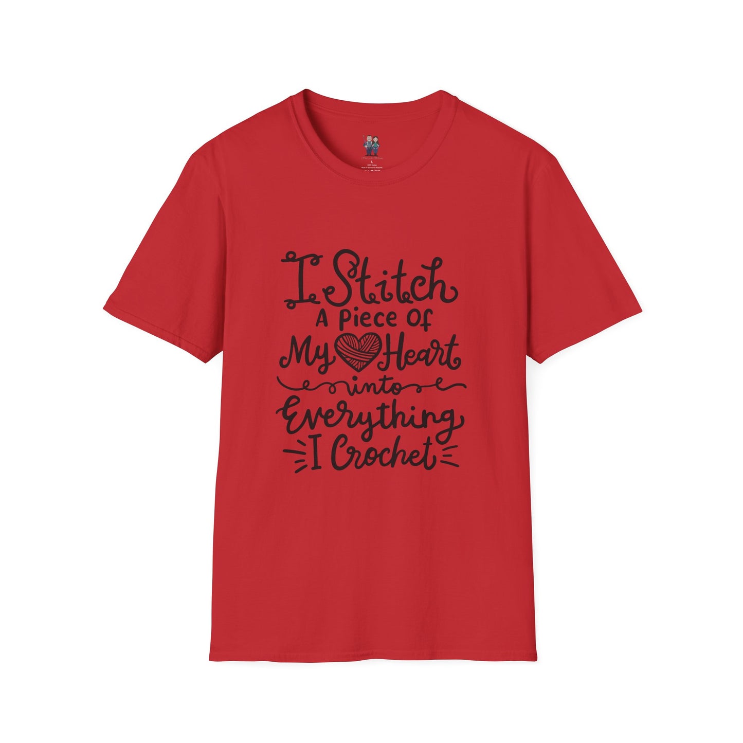 Thoughtful Crochet Saying Unisex Softstyle Tee, Gift For Crochet Lover