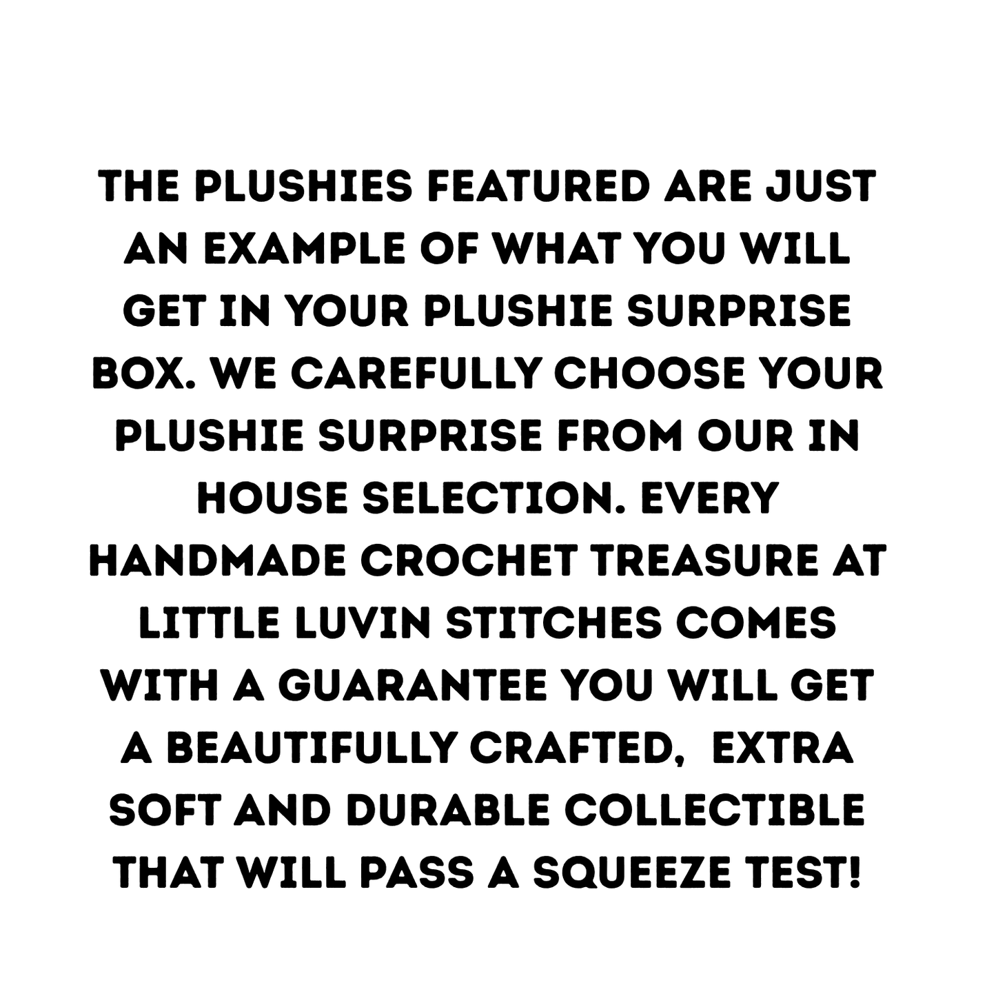 Medium Crochet Plushie Surprise Box, Handmade Crochet Medium Size Plushies Surprise Boxes, Multiple Options