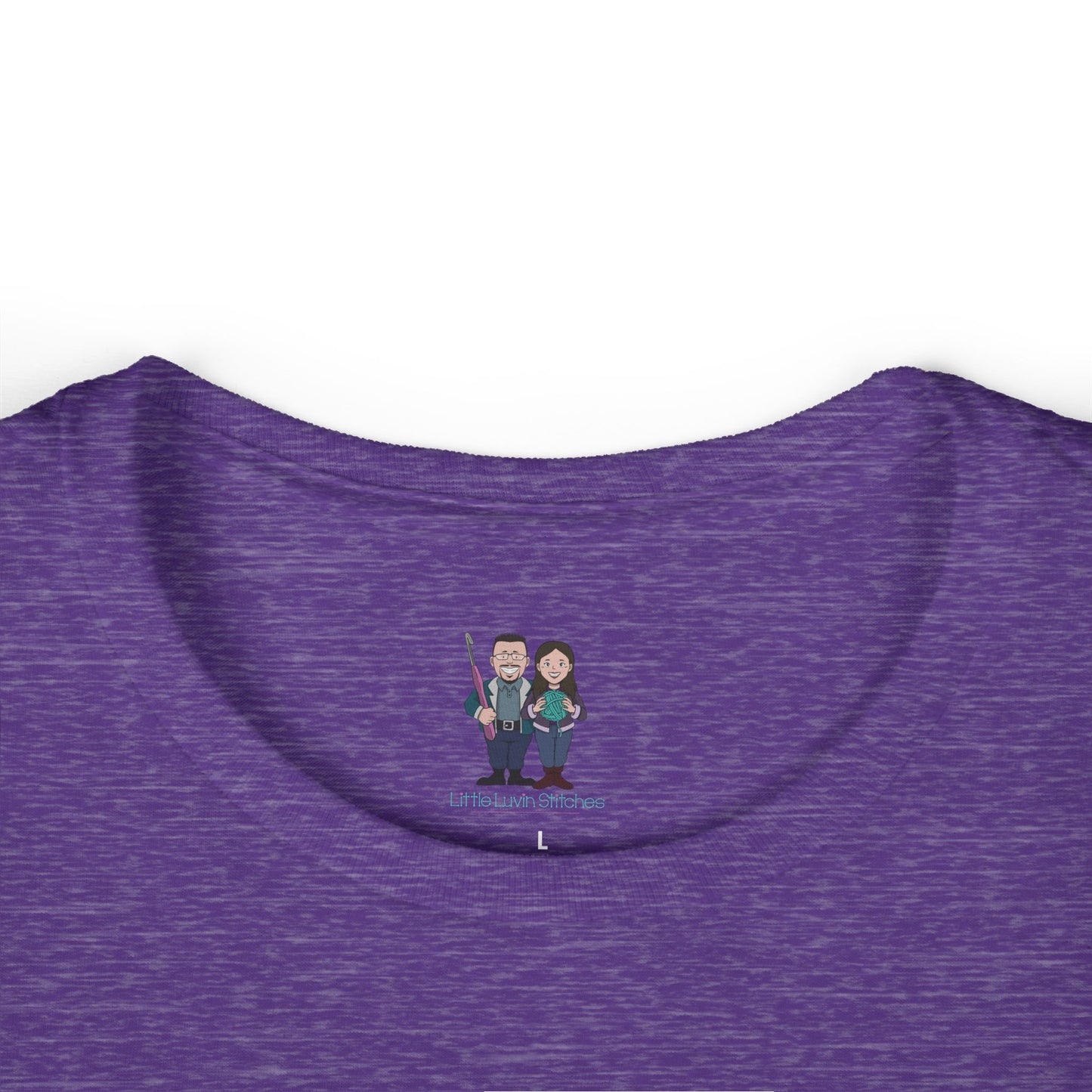 Cute Crochet Saying Women's Softstyle Tee, Comfortable Fitted Tee