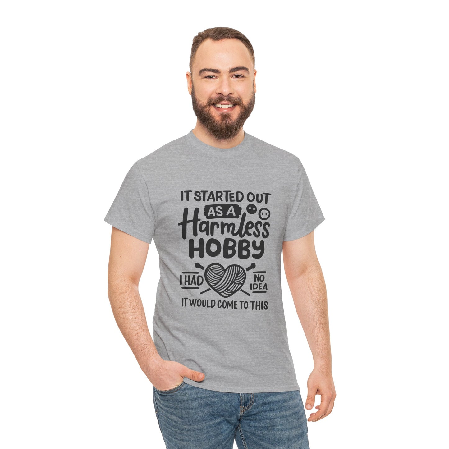 Crochet Hobby T-Shirt Unisex Heavy Cotton Tee