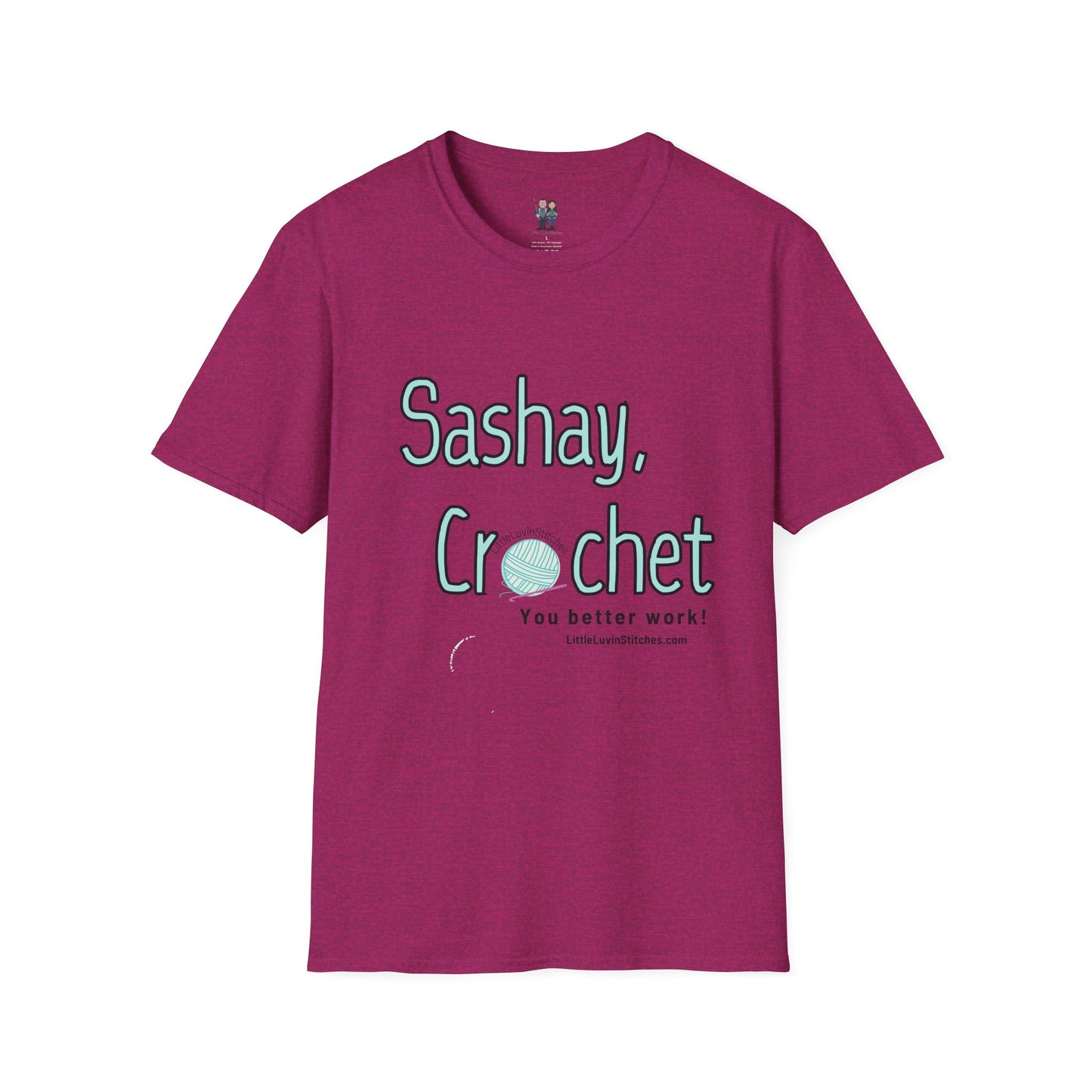 Sashay Crochet, Unisex Softstyle T-Shirt, Comfortable and Extra Soft