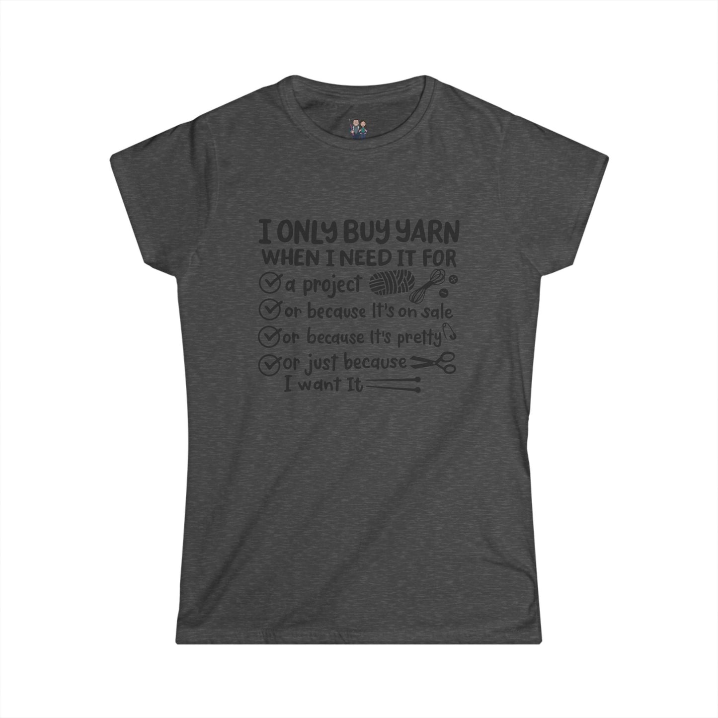 Cute Crochet Lover T-shirt, Women's Softstyle Tee