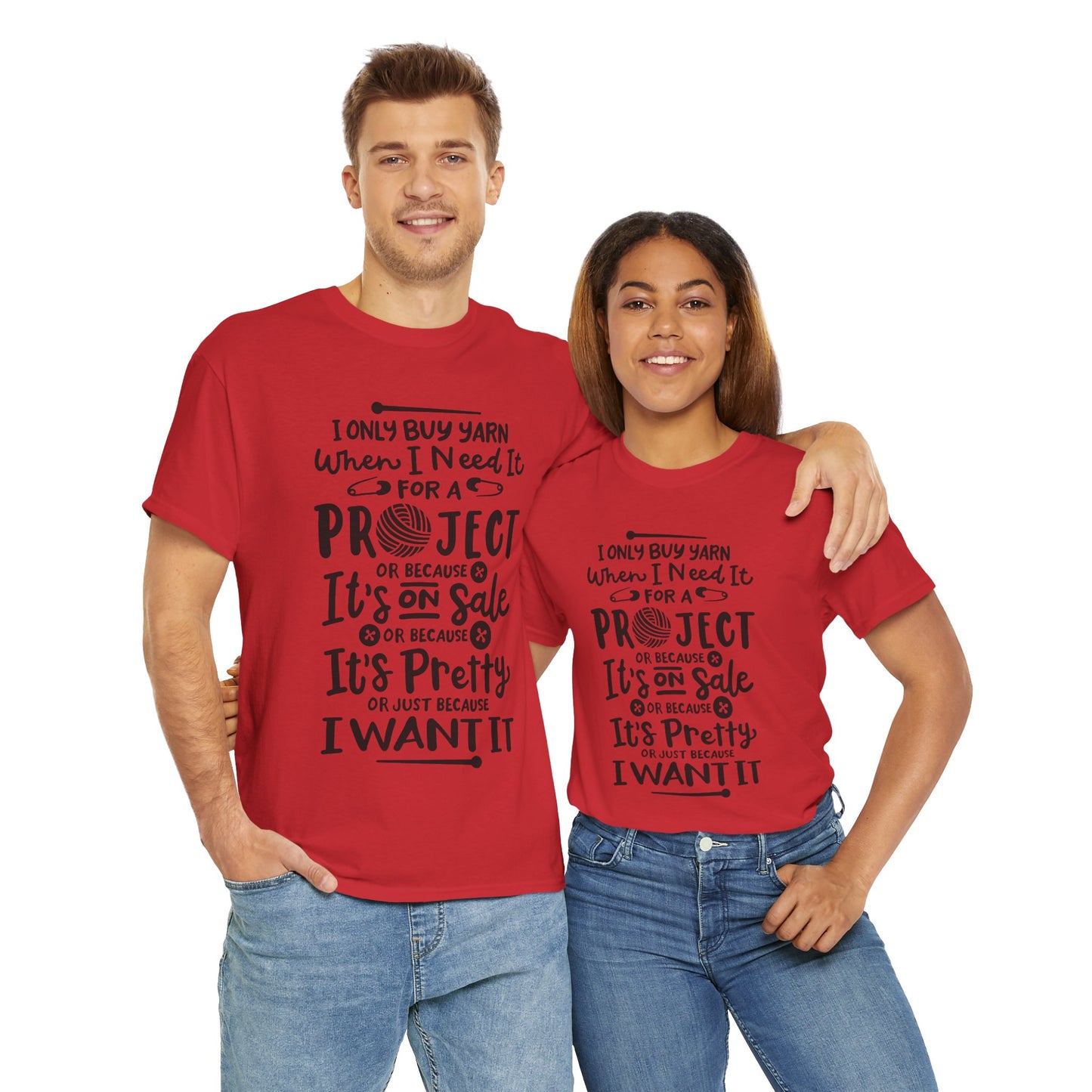 Funny Crochet Theme Unisex Heavy Cotton Tee