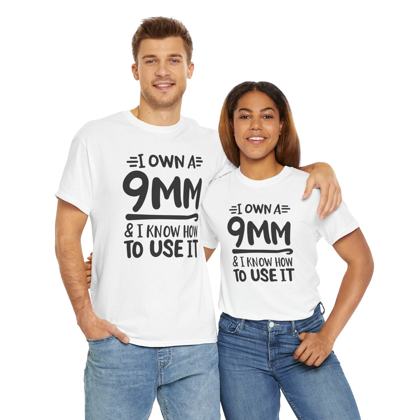 Funny Crochet Theme Unisex Heavy Cotton Tee