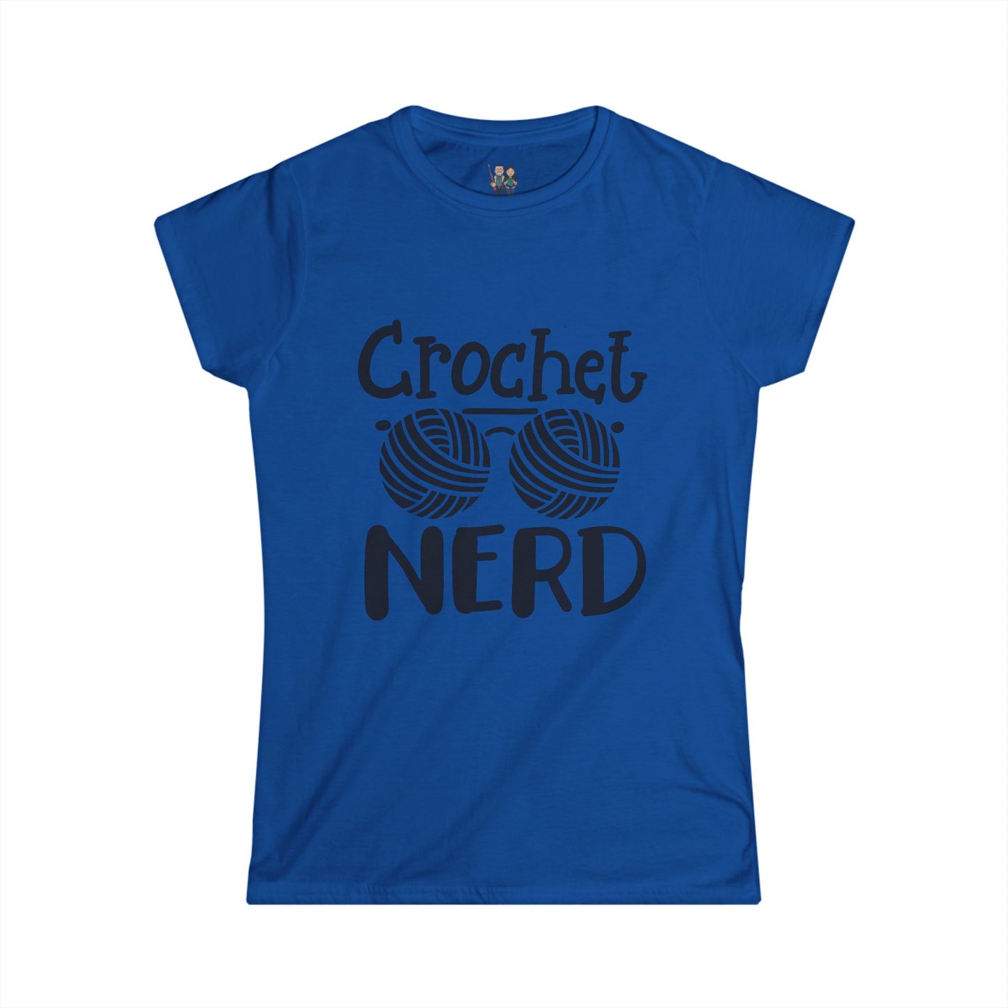 Crochet Nerd, Funny Saying Women's Softstyle Tee