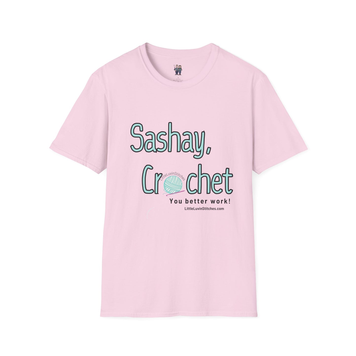 Sashay Crochet, Unisex Softstyle T-Shirt, Comfortable and Extra Soft