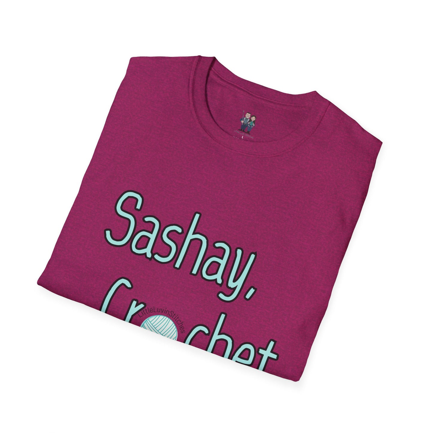 Sashay Crochet, Unisex Softstyle T-Shirt, Comfortable and Extra Soft