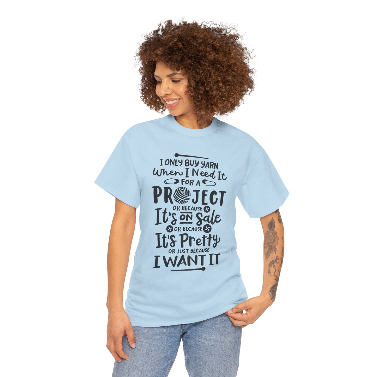 Funny Crochet Theme Unisex Heavy Cotton Tee