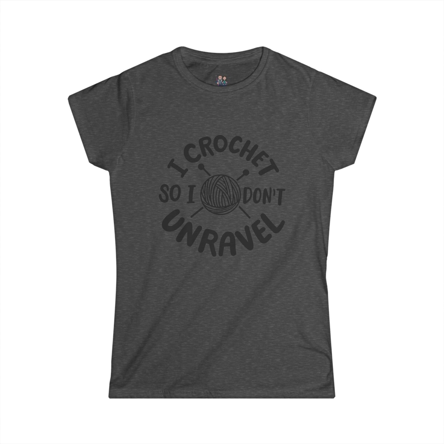 Cute Crochet Themed Women's Softstyle Tee, Fitted Tee