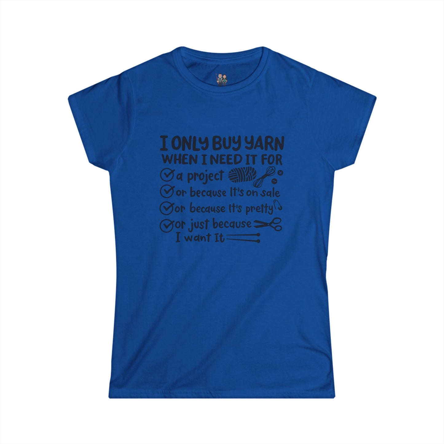 Cute Crochet Lover T-shirt, Women's Softstyle Tee