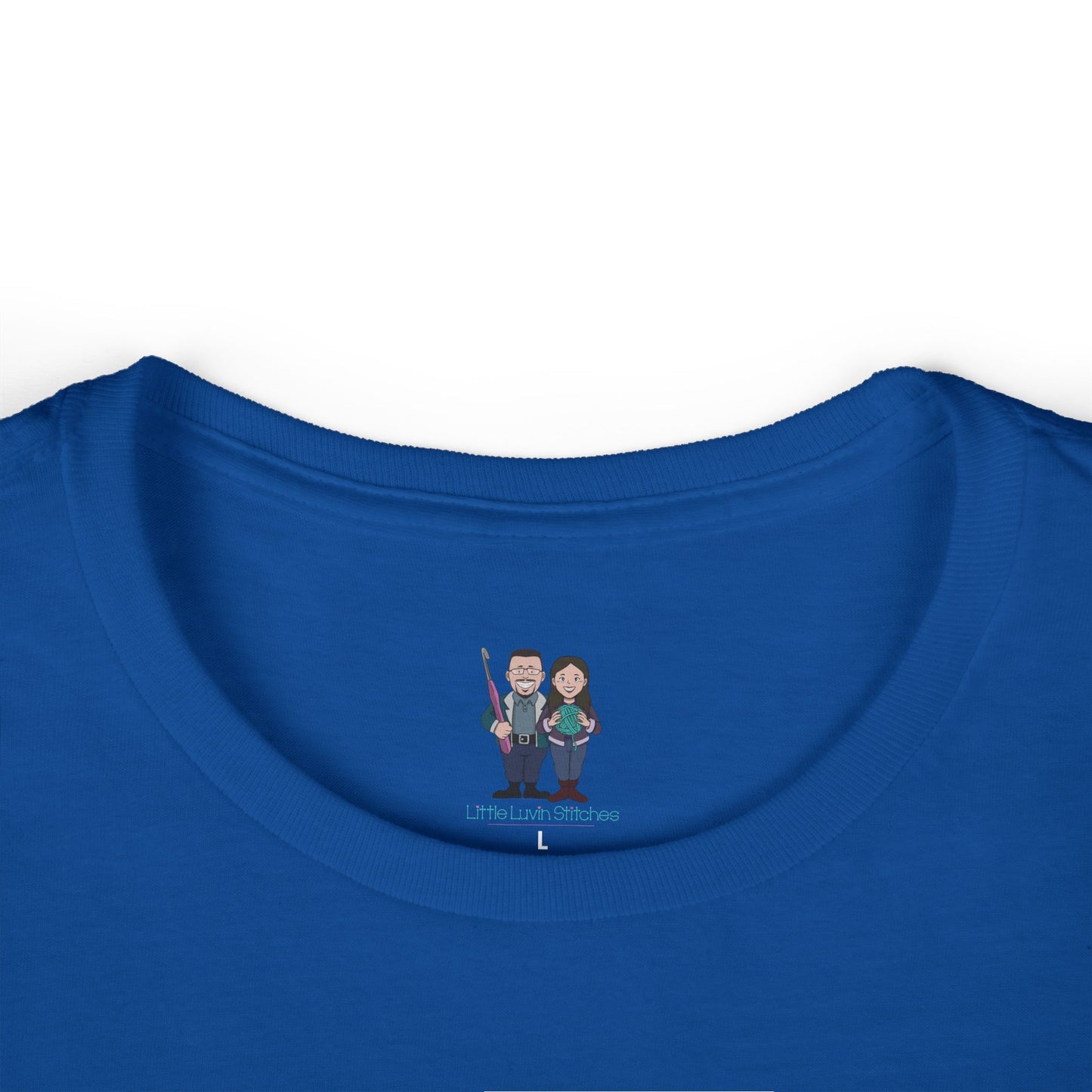 Cute Crochet Themed Women's Softstyle Tee, Fitted Tee