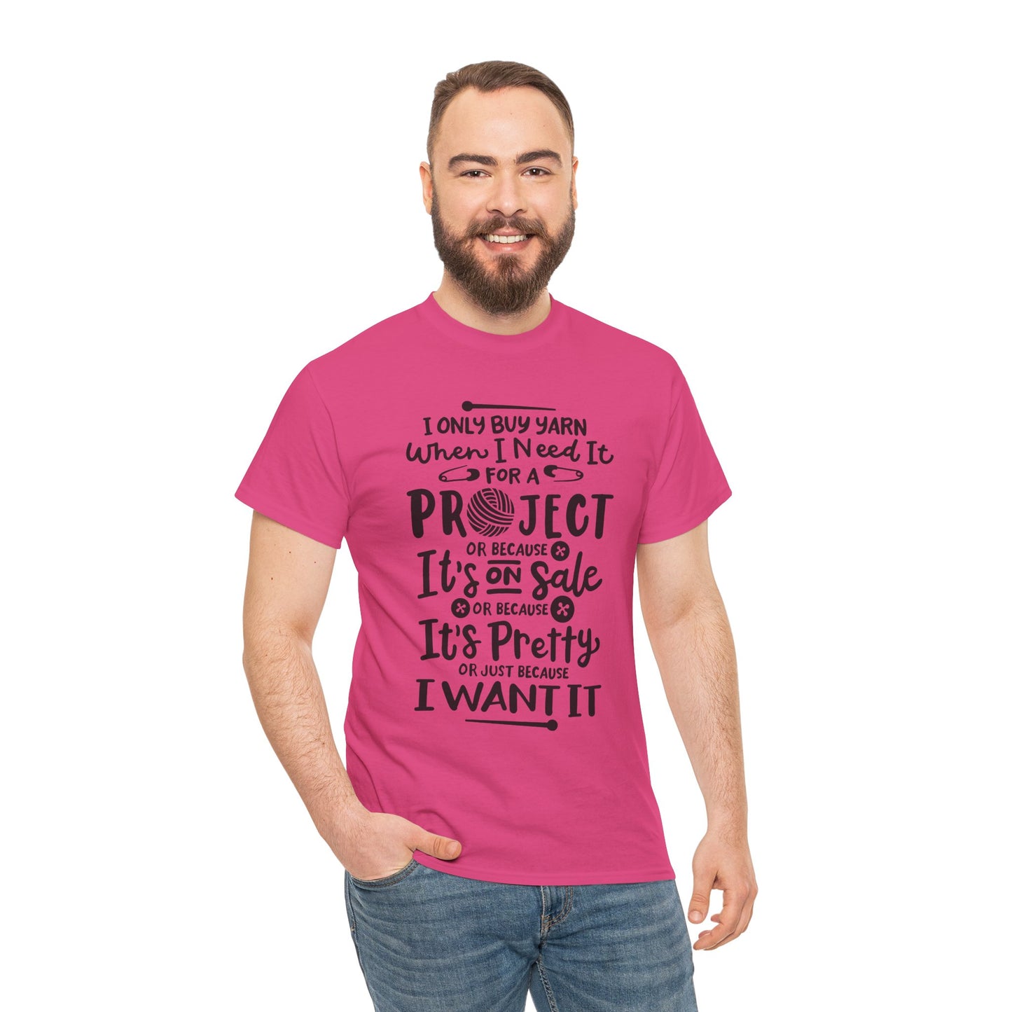 Funny Crochet Theme Unisex Heavy Cotton Tee