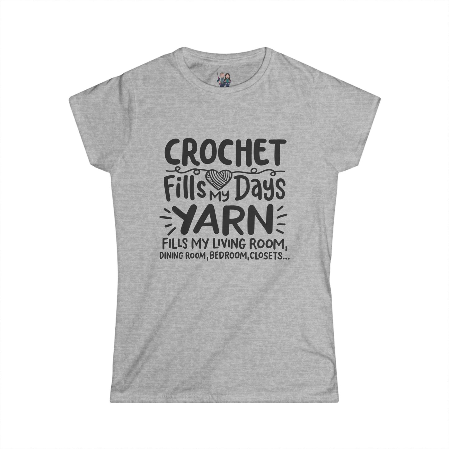 Crochet Humor, Women's Softstyle Tee