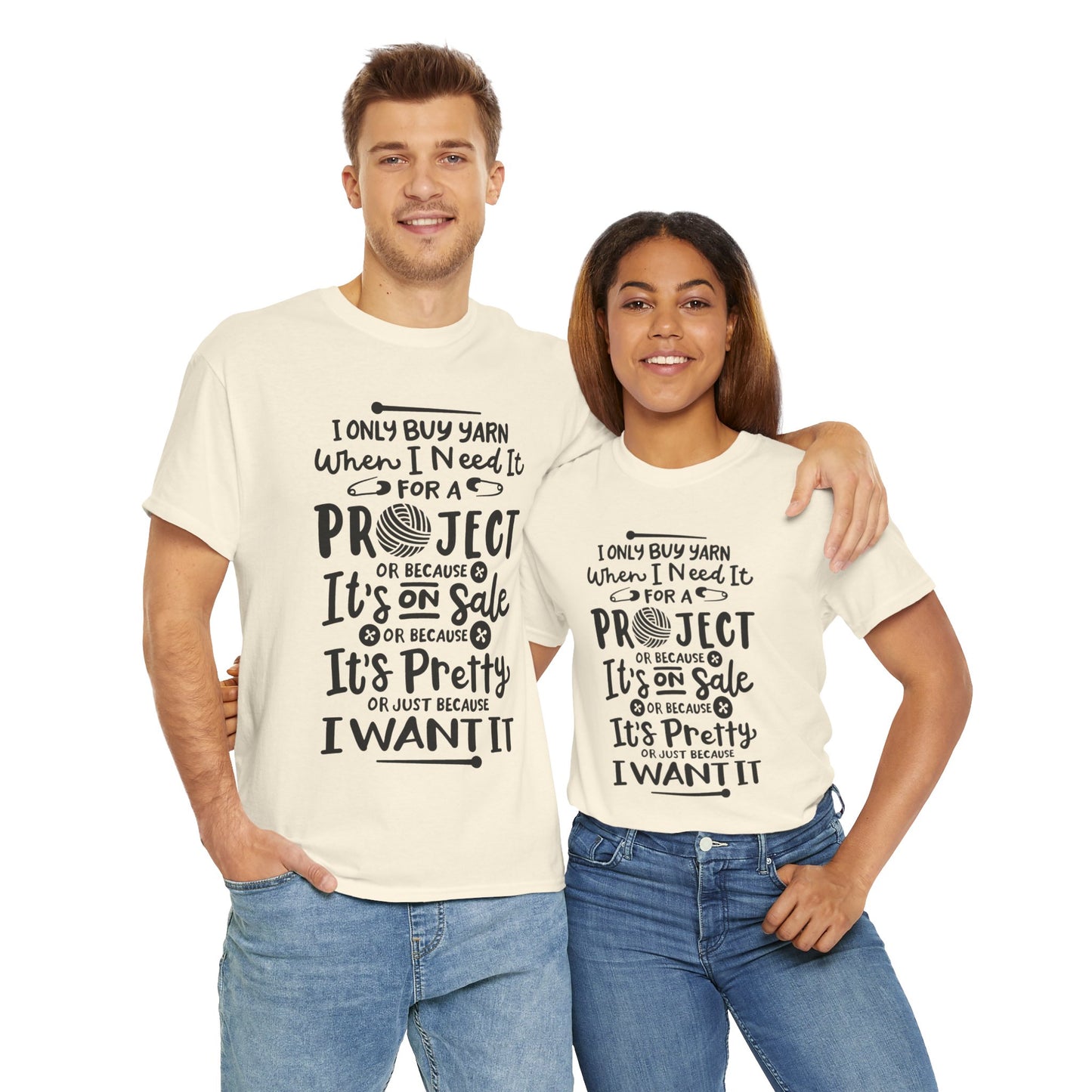 Funny Crochet Theme Unisex Heavy Cotton Tee
