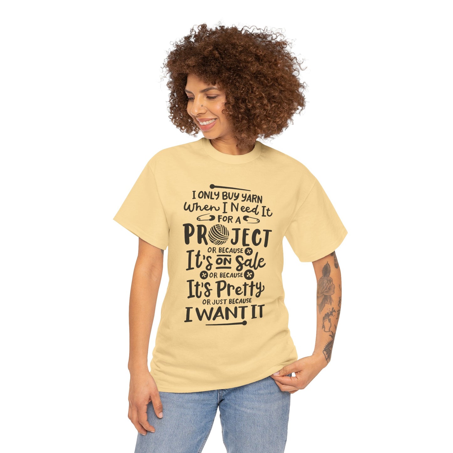 Funny Crochet Theme Unisex Heavy Cotton Tee