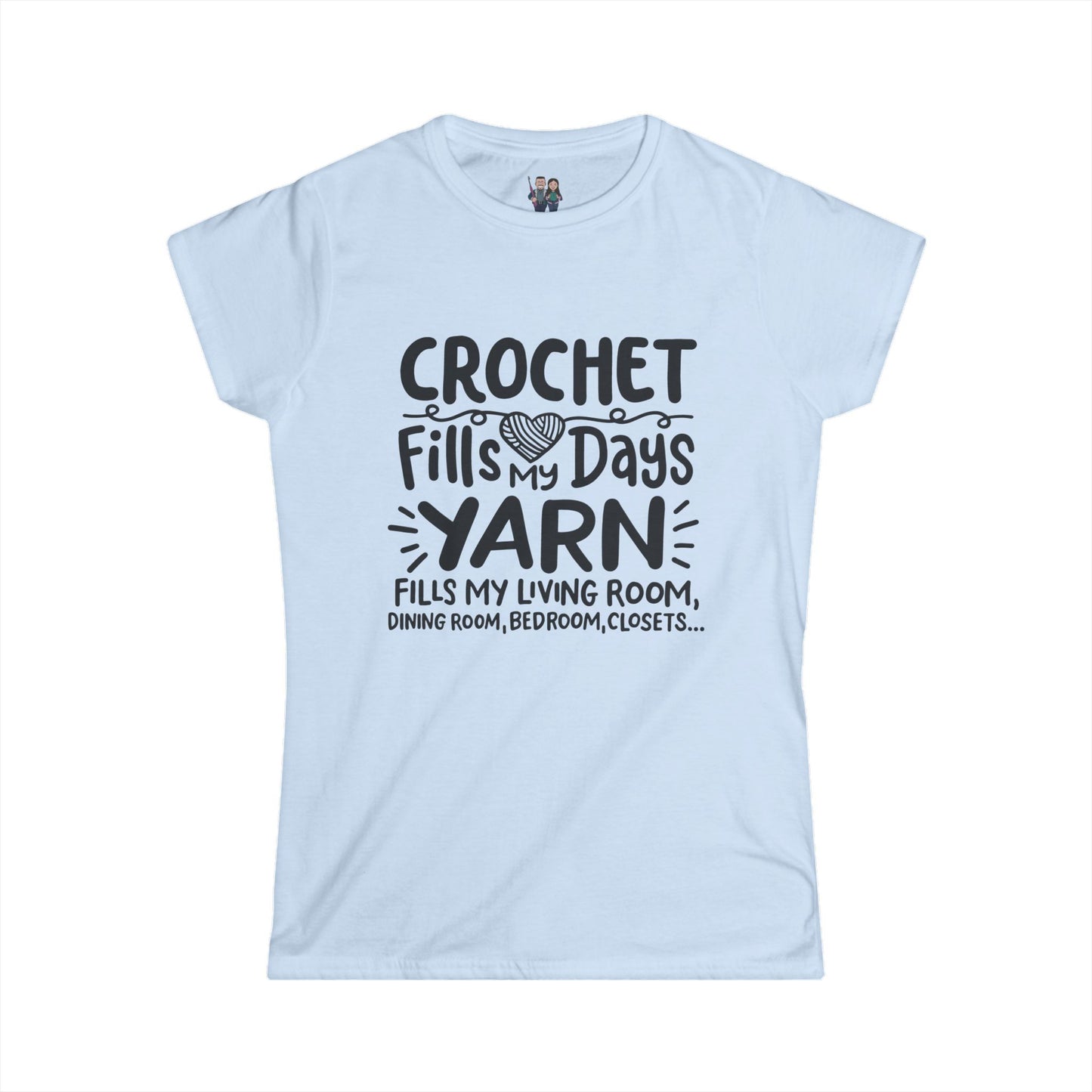 Crochet Humor, Women's Softstyle Tee