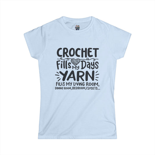 Crochet Humor, Women's Softstyle Tee
