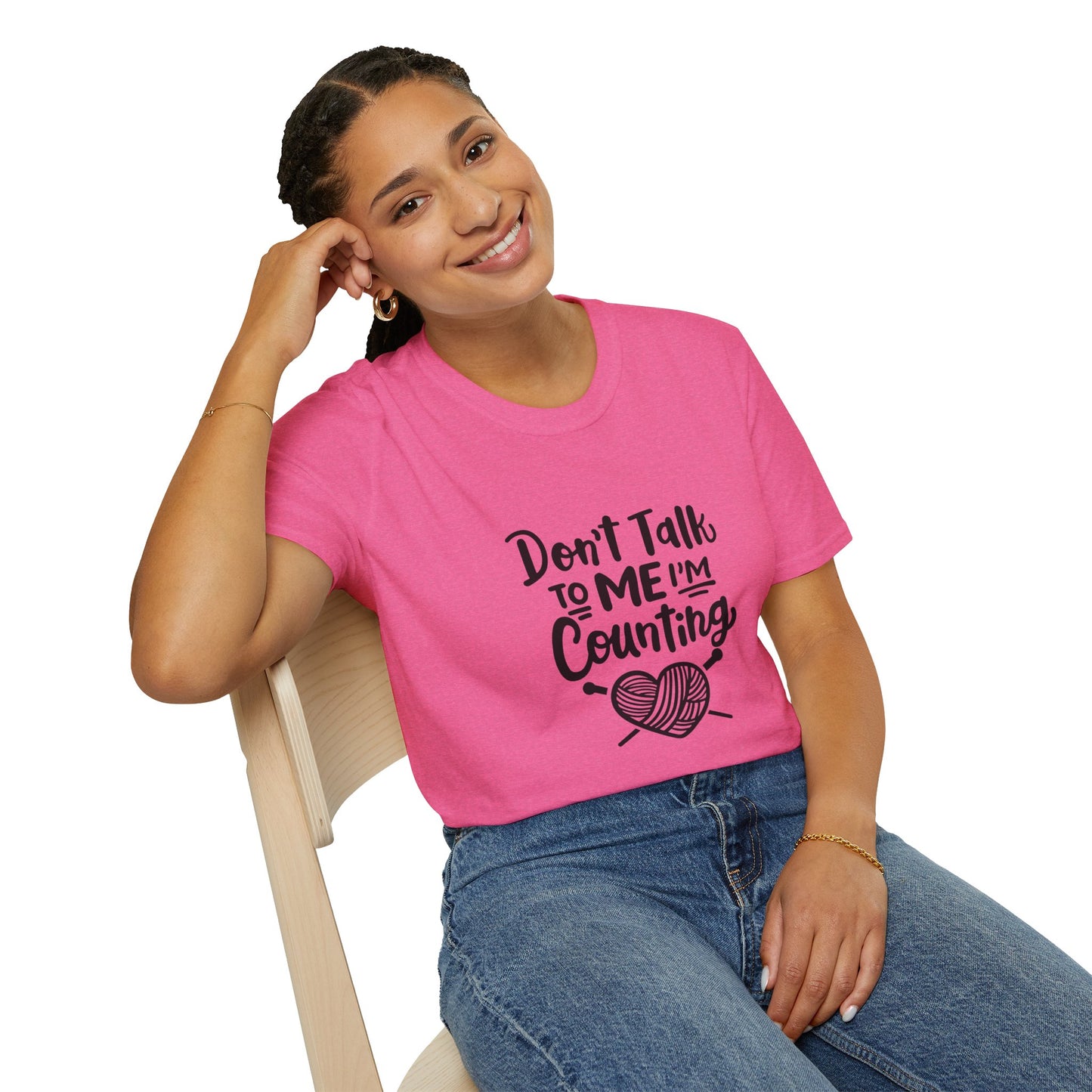 Don't t Talk to Me I'm Counting, Unisex Softstyle Tee, Comfortable, Extra Soft
