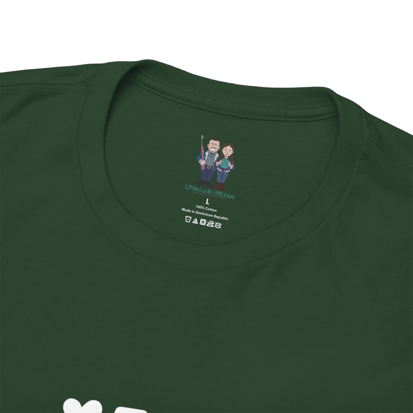 Crochet Humor Unisex Heavy Cotton Tee