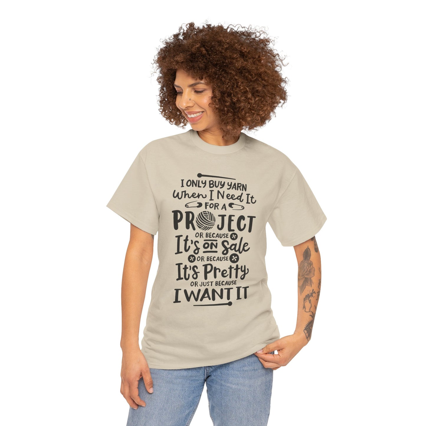 Funny Crochet Theme Unisex Heavy Cotton Tee
