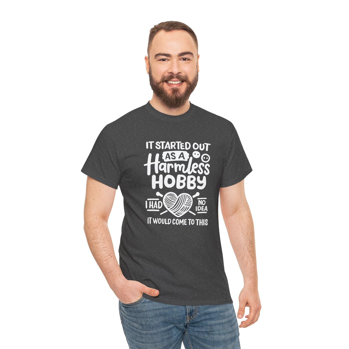 Crochet Hobby T-Shirt Unisex Heavy Cotton Tee