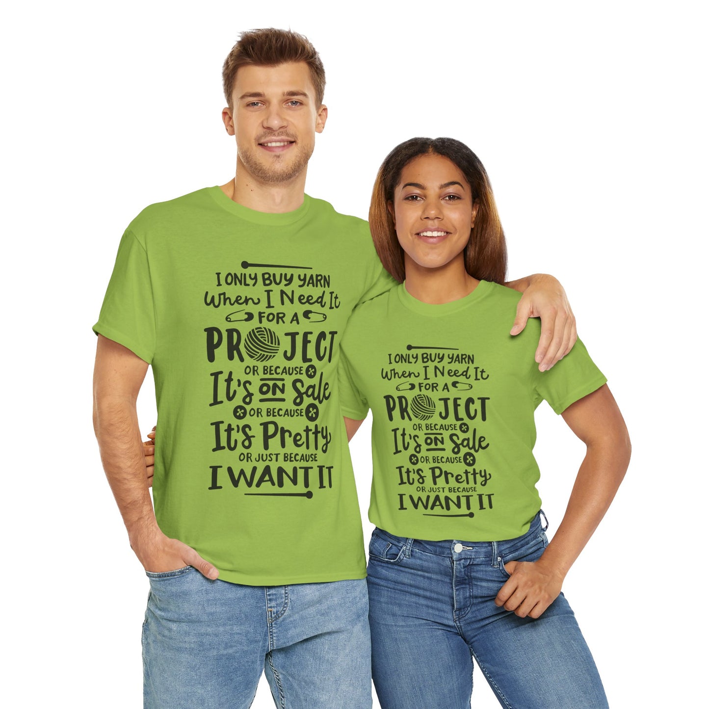Funny Crochet Theme Unisex Heavy Cotton Tee