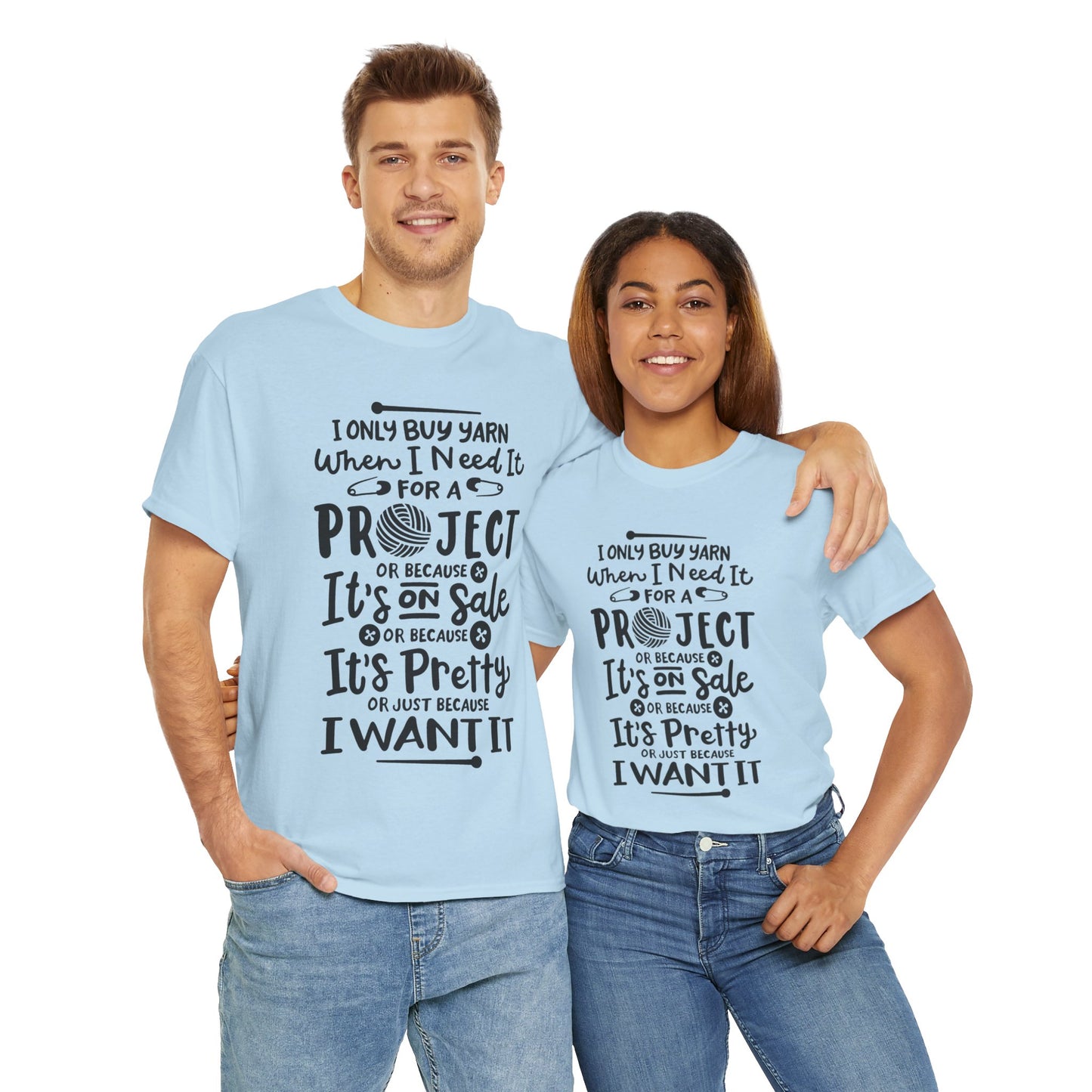 Funny Crochet Theme Unisex Heavy Cotton Tee