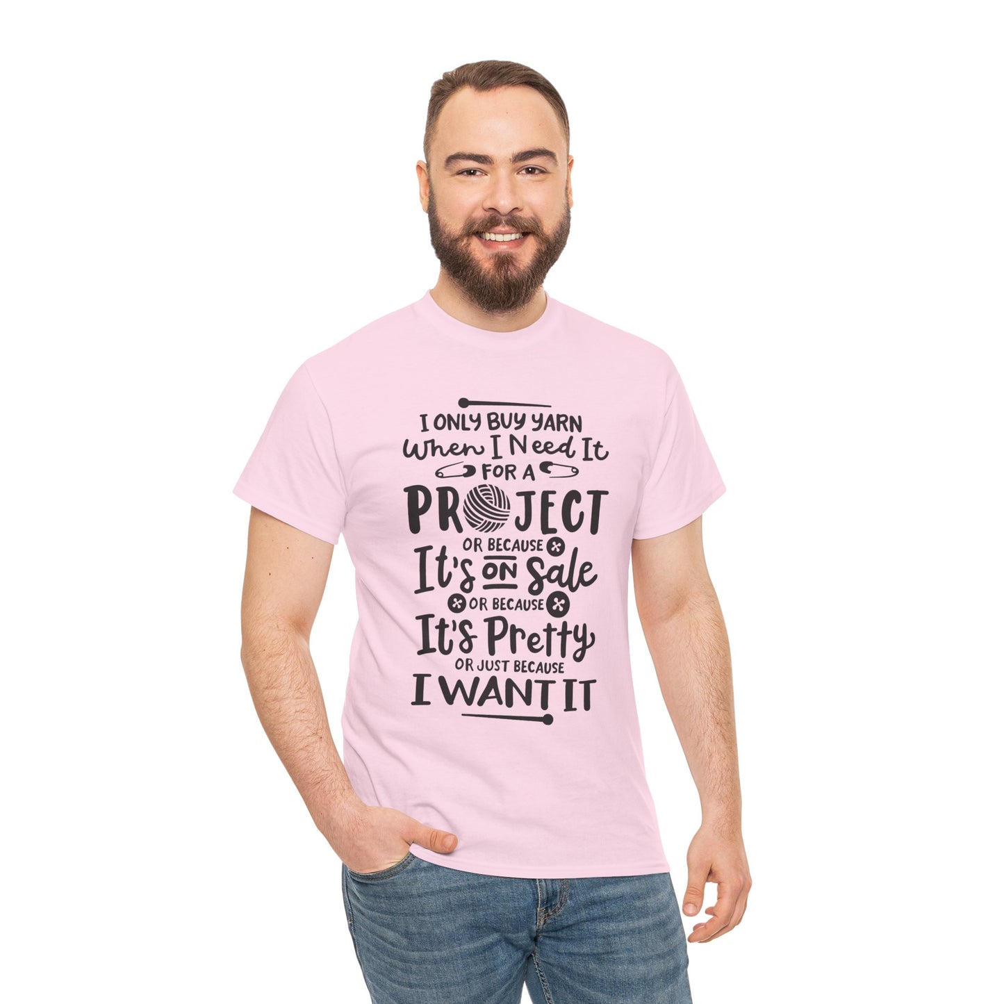 Funny Crochet Theme Unisex Heavy Cotton Tee