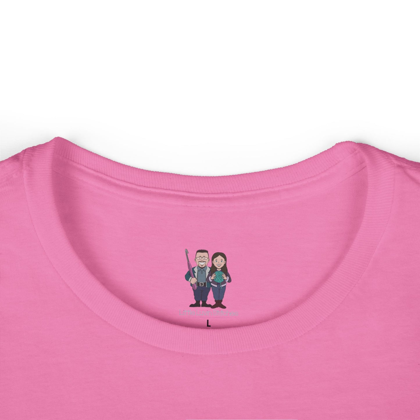 Cute Crochet Themed Women's Softstyle Tee, Fitted Tee