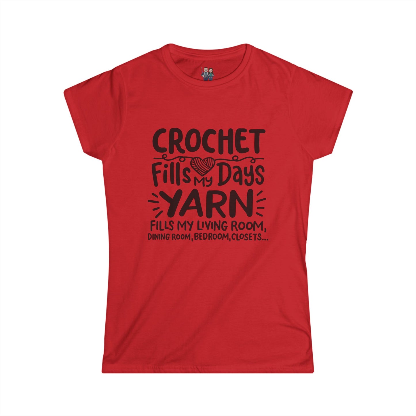 Crochet Humor, Women's Softstyle Tee