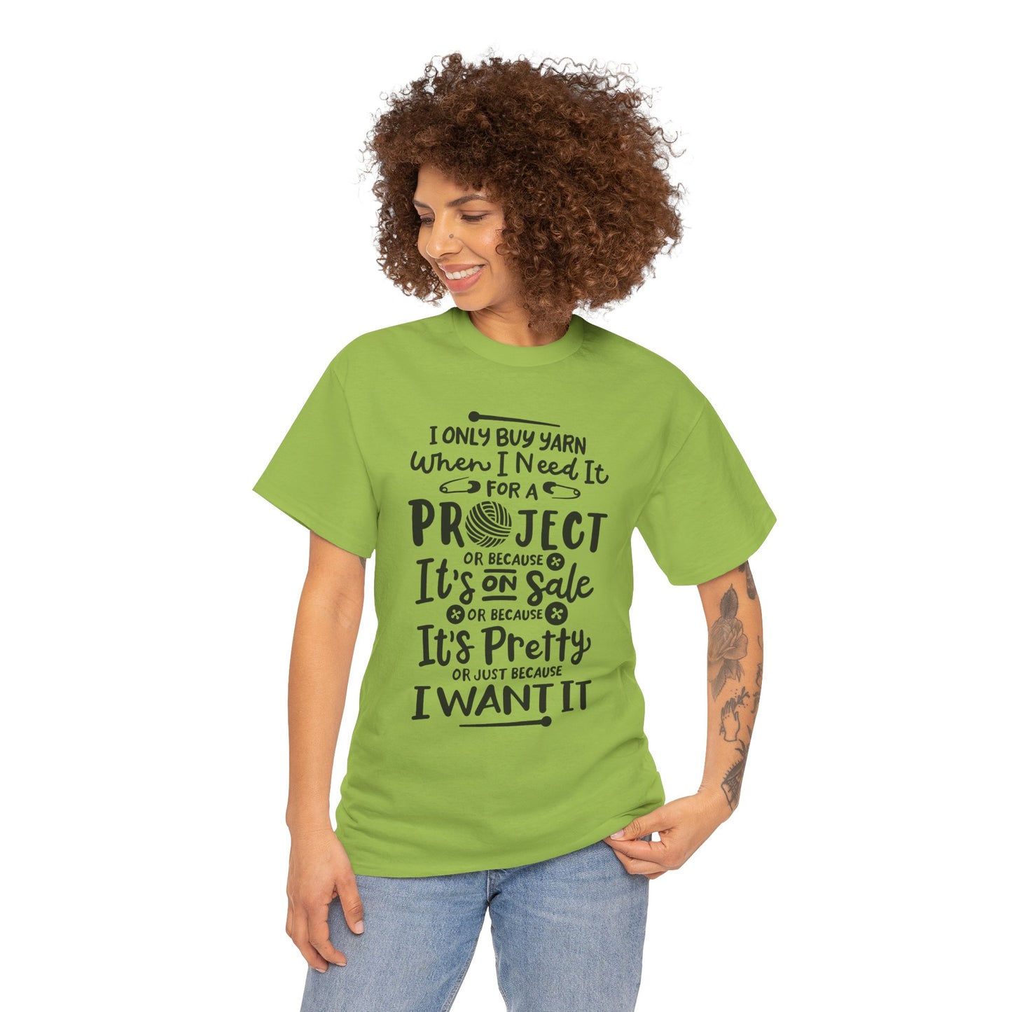 Funny Crochet Theme Unisex Heavy Cotton Tee