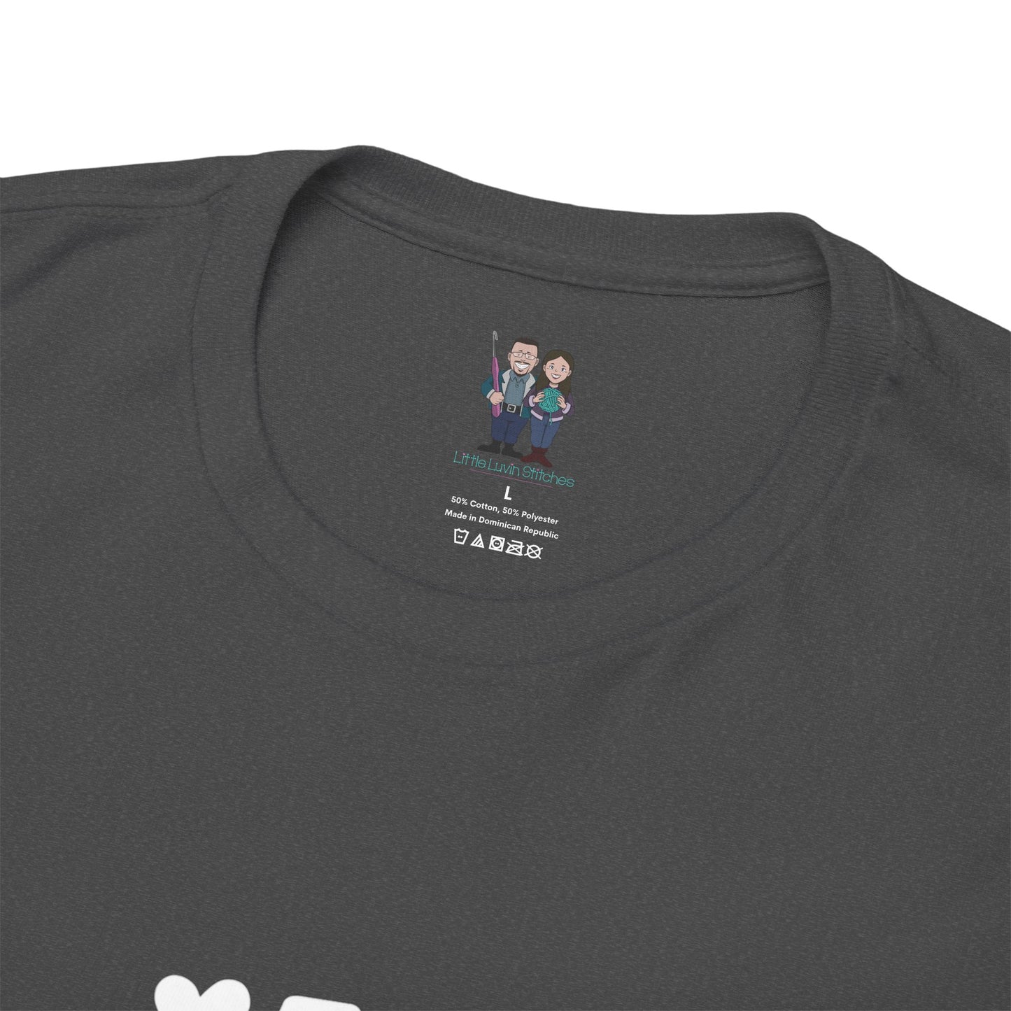 Crochet Humor Unisex Heavy Cotton Tee