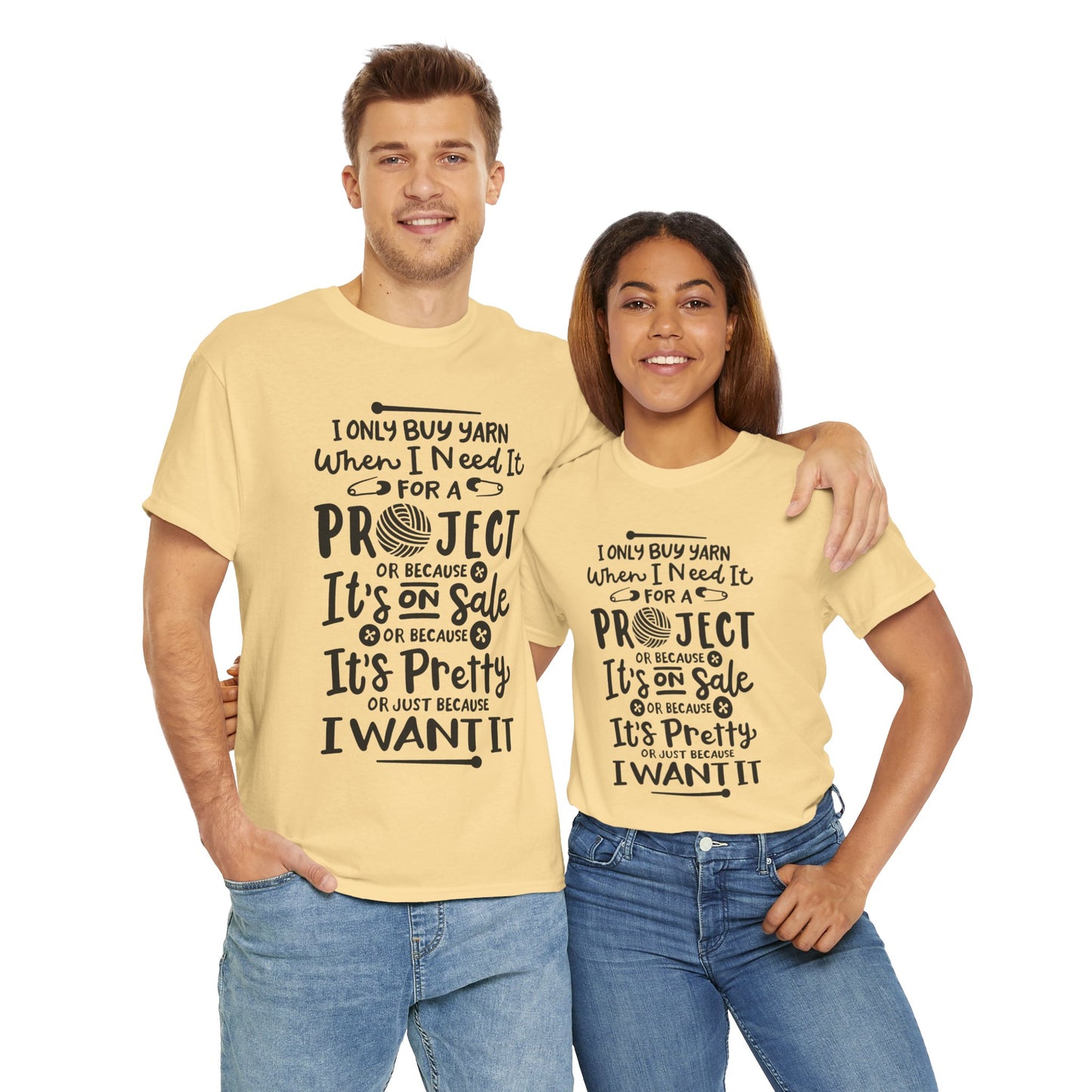 Funny Crochet Theme Unisex Heavy Cotton Tee