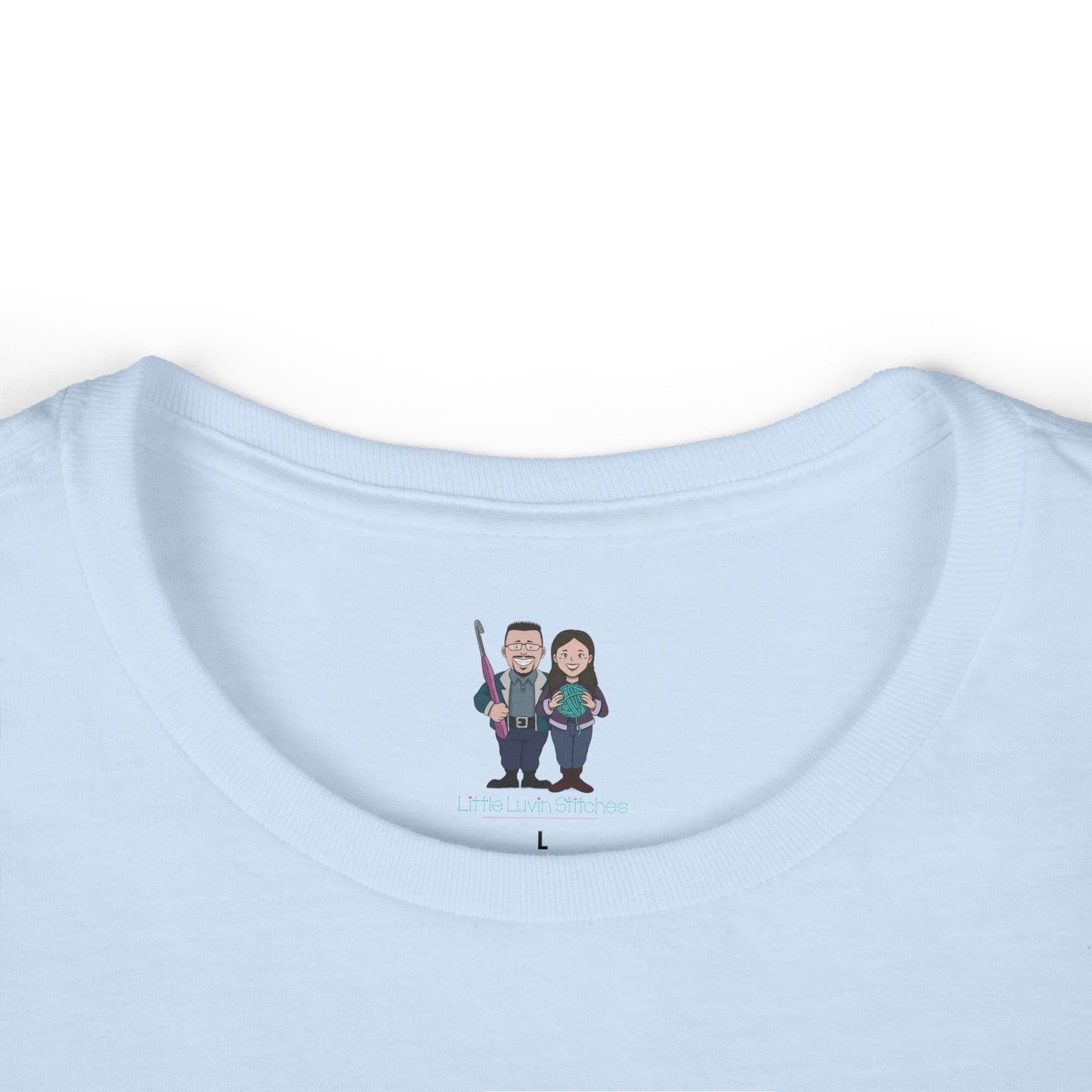Crochet Nerd, Funny Saying Women's Softstyle Tee