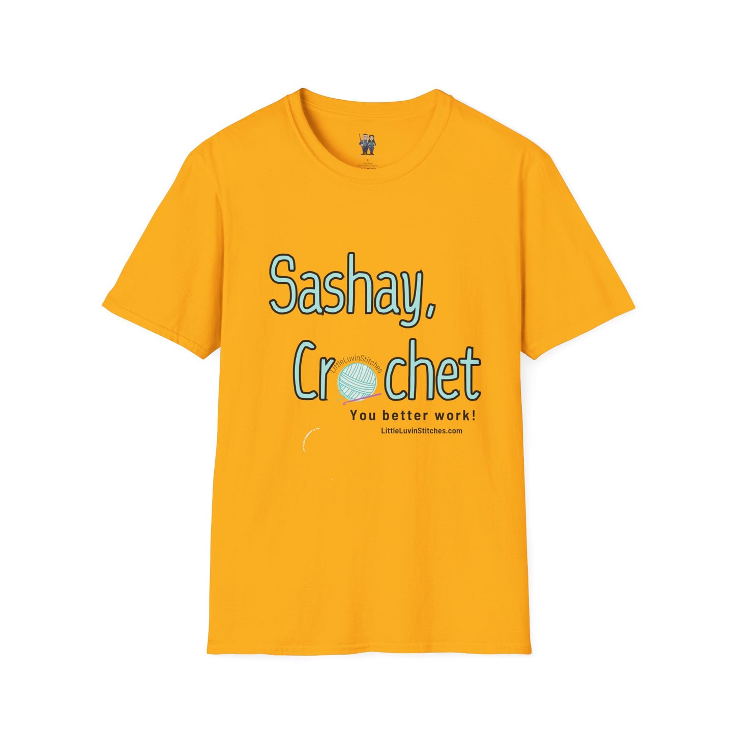 Sashay Crochet, Unisex Softstyle T-Shirt, Comfortable and Extra Soft