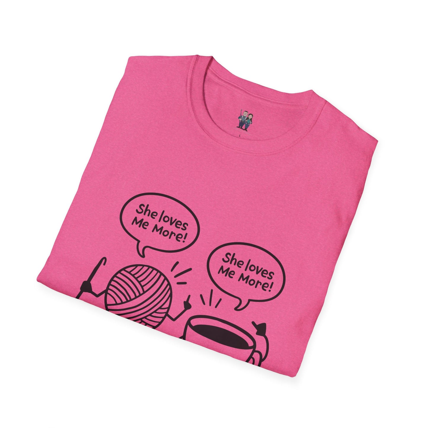 Yarn And Coffee Battle Unisex Heavy Cotton Tee, Crochet Gift