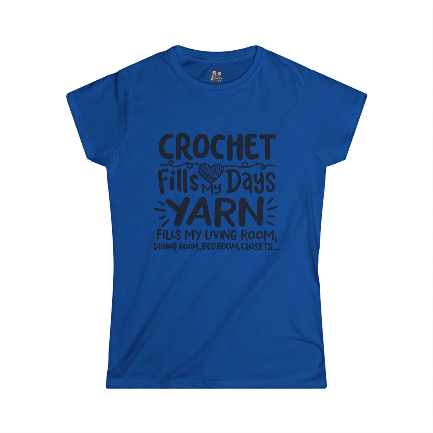 Crochet Humor, Women's Softstyle Tee