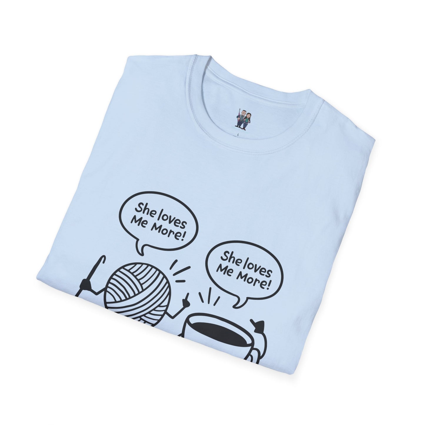 Yarn And Coffee Battle Unisex Heavy Cotton Tee, Crochet Gift
