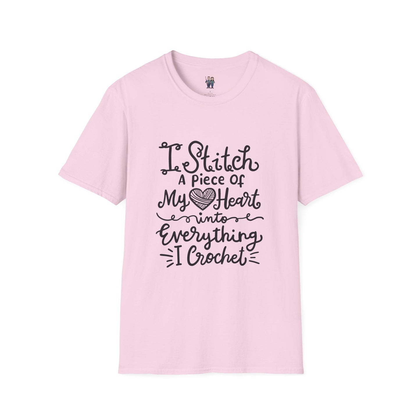 Thoughtful Crochet Saying Unisex Softstyle Tee, Gift For Crochet Lover